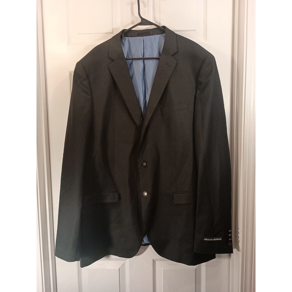 Alberto Cardinali Blazer Jacket Size 50L Black